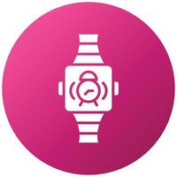 smartwatch alarm ikon stil vektor