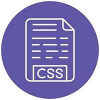 Symbolstil für CSS-Datei vektor