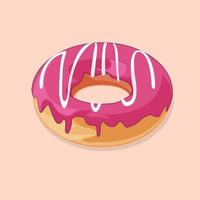 süße Donut-Illustration vektor