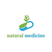 naturlig hälsosam medicin vektor