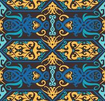 seamless mönster av dayak etniskt mönster. traditionellt indonesiskt tyg motiv. borneo mönster. vektor design inspiration. kreativ textil för mode eller tyg