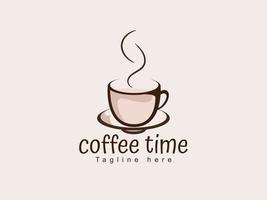 Identitätskaffee-Logokonzept für Restaurants, Cafés, Treffpunkte, Symbole oder andere Vektorillustrationen vektor