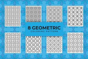 Färbung geometrisches Muster vektor