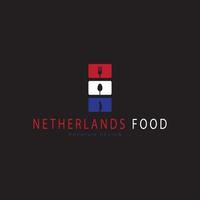 niederlande essen restaurant traditionelle logo vektor symbol symbol illustration design vorlage