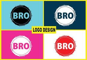 bro brev ny logotyp och ikon designmall vektor