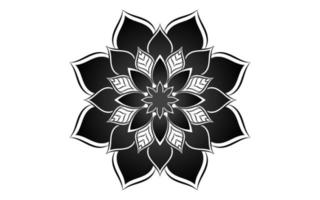 mandala blommönster, vintage dekorativa element vektor