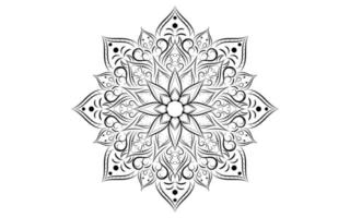 mandala blumenmuster, vintage dekorative elemente vektor