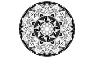 mandala blumenmuster, vintage dekorative elemente vektor