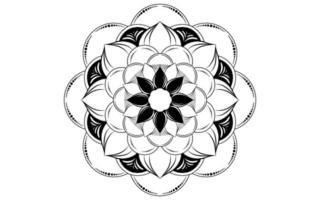 mandala blumenmuster, vintage dekorative elemente vektor