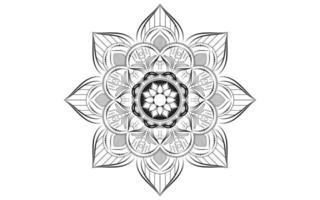 mandala blommönster, vintage dekorativa element vektor