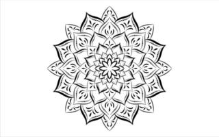 mandala blumenmuster, vintage dekorative elemente vektor