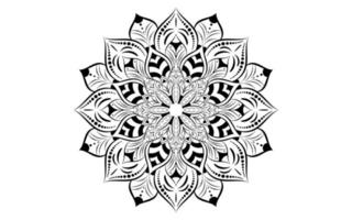 mandala blumenmuster, vintage dekorative elemente vektor