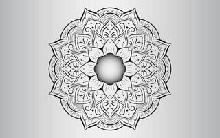 mandala blumenmuster, vintage dekorative elemente vektor