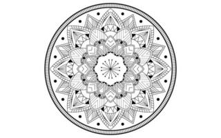 mandala blumenmuster, vintage dekorative elemente vektor