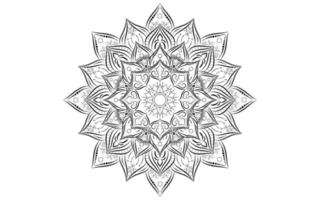 mandala blumenmuster, vintage dekorative elemente vektor