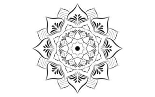 mandala blumenmuster, vintage dekorative elemente vektor