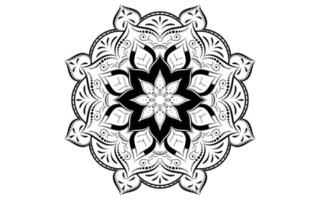 mandala blumenmuster, vintage dekorative elemente vektor