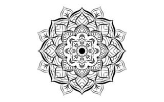 mandala blumenmuster, vintage dekorative elemente vektor