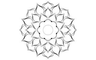 mandala blumenmuster, vintage dekorative elemente vektor