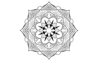 mandala blommönster, vintage dekorativa element vektor