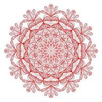 Mandala-Muster zum Ausmalen von Buchseiten. rundes Mandala mit floralem Stil.