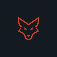 Wolfskopf-Symbol-Logo-Design. vektor