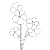 konzeptionelle Handzeichnung Strichzeichnungen Blumendesign Hintergrundskizze für Malvorlagen vektor