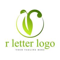 r moderner buchstabe logo design kostenloser vektor