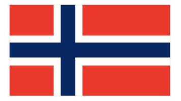 flagge von norwegian.official proportion dimension und farben. Vektor-Illustration