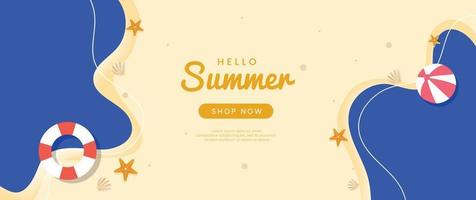 Sommersaison-Verkaufshintergrund vektor