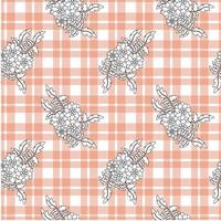 Nahtloses Gingham-Muster. Vektorillustrationen. textur aus quadraten oder rauten für - tischdecken, decken, plaids, tücher, hemden, textilien, kleider, papier, poster. vektor