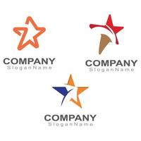 stjärnlogistic express logotyp för företag och leveransföretag vektor