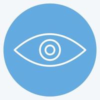 Symbol Rote Augen entfernen. geeignet für Fotobearbeitungssymbol. blaue augen stil. einfaches Design editierbar. Design-Vorlagenvektor. einfache symbolabbildung vektor