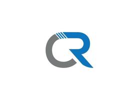 cr-logotypdesign med kreativ modern ikonmall vektor