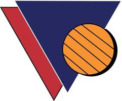 klassisches 80er-Logo-Design mit 80er-Vibe vektor