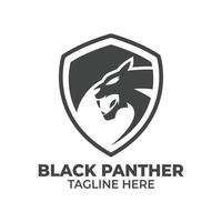 svart panter logotyp mallar vektor