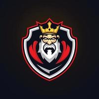 king esports logotypmallar vektor