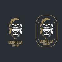 Gorilla-Logo-Vorlagen vektor