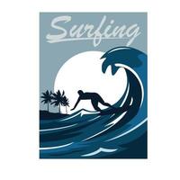 surfing sport illustration