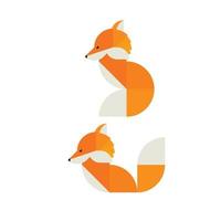 fox logotyp ikon vektor formgivningsmall