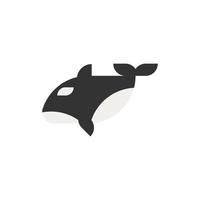 Orca-Wal-Logo-Symbol-Vektor-Design-Vorlage vektor