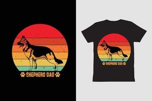 herdepappa retro vintage t-shirtdesign. vektor