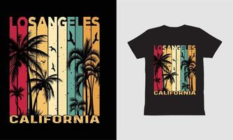 os angeles kalifornien vintage t-shirt, kalifornien shirt design. vektor