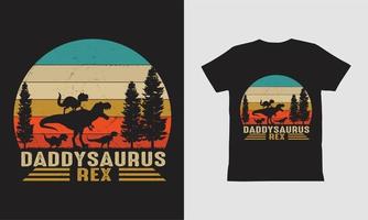 Dadasaurus Rex-T-Shirt-Design vektor