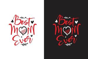 kreatives neues Typografie-Mutter-Muttertags-Mutter-T-Shirt vektor