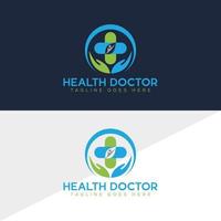 medizinisches Logo, Gesundheitswesen-Logo-Vektor-Design-Vorlage vektor