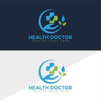 medizinisches Logo, Gesundheitswesen-Logo-Vektor-Design-Vorlage