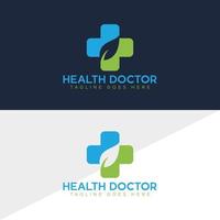 medizinisches Logo, Gesundheitswesen-Logo-Vektor-Design-Vorlage vektor