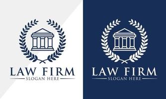 Anwaltskanzlei-Logo-Design, Anwaltslogo-Vektorvorlage