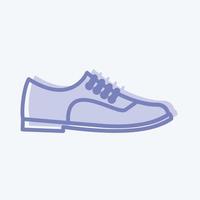 ikonen formella skor. lämplig för män tillbehör symbol. tvåtonsstil. enkel design redigerbar. design mall vektor. enkel symbol illustration vektor